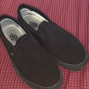 Black Slip-on Vans